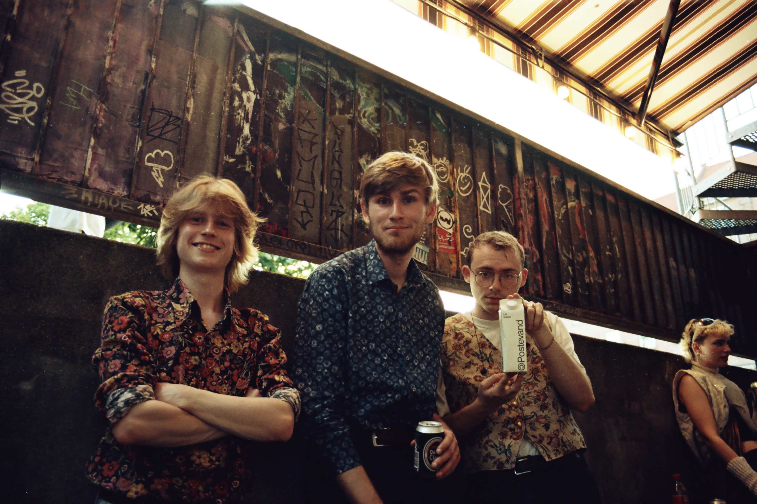 Daniel, Samuel og Jakob til release-party